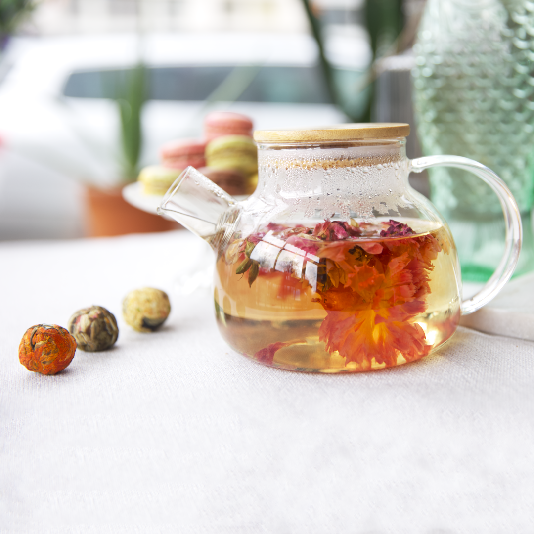 Glazen theepot - met theefilter - glas - 950 ml Glazen theepot - met theefilter - glas - 950 ml